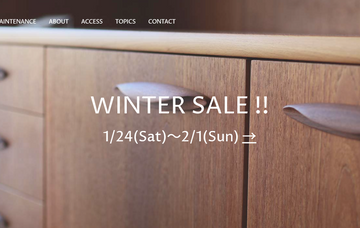 WINTER SALE ! !　1/24(Sat)～2/1(Sun)