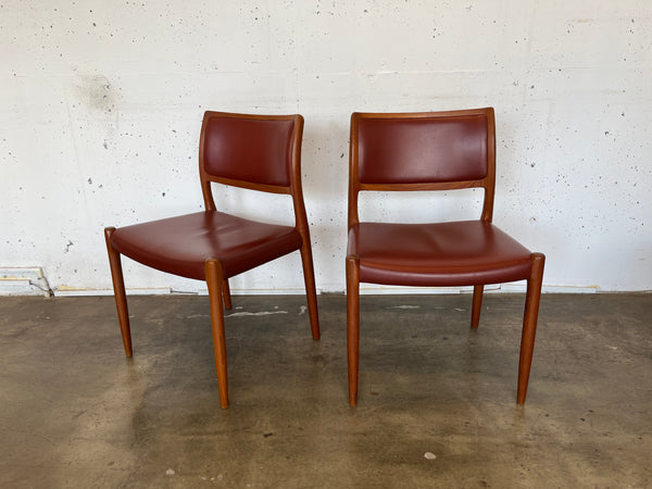ダイニングチェア2脚セット "Model 80" by Niels O.Moller for J.L.Moller