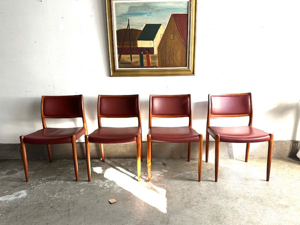 ダイニングチェア2脚or4脚セット "Model 80" by Niels O.Moller for J.L.Moller