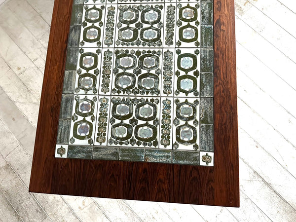 タイルトップセンターテーブル by Severin Hansen Jr for Haslev with Royal Copenhagen "TENERA"