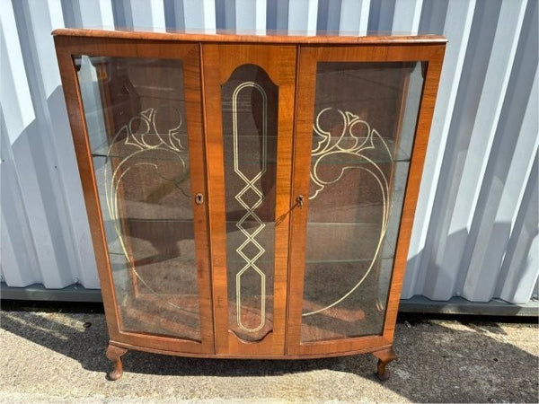 アンティークガラスキャビネット